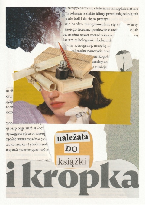 Należała do książki – reprint kolażu analogowego (A6)