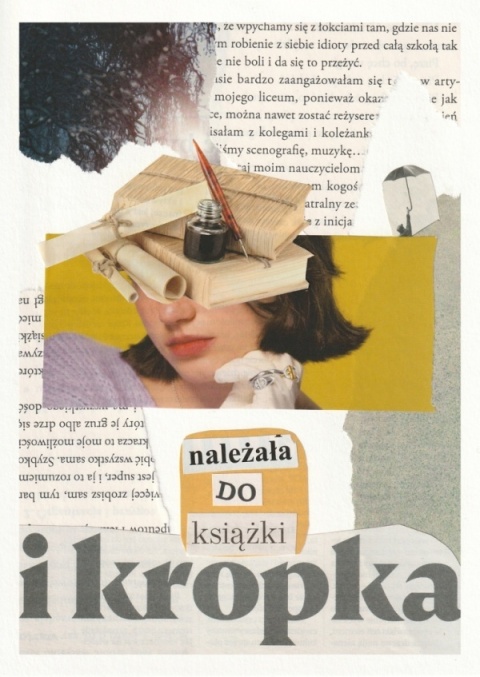 Zestaw 3 reprintów analogowych kolaży (A6): Asertywna żółta żaba należała do książki
